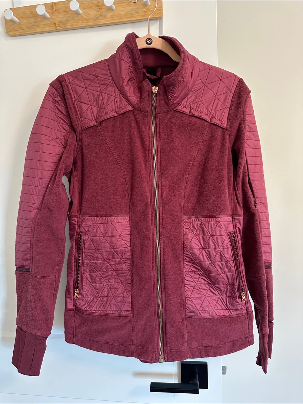 Lululemon Fleece Jacket - Burgundy